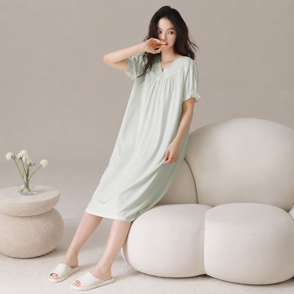 Cloud Soft Cotton Lounge Dress