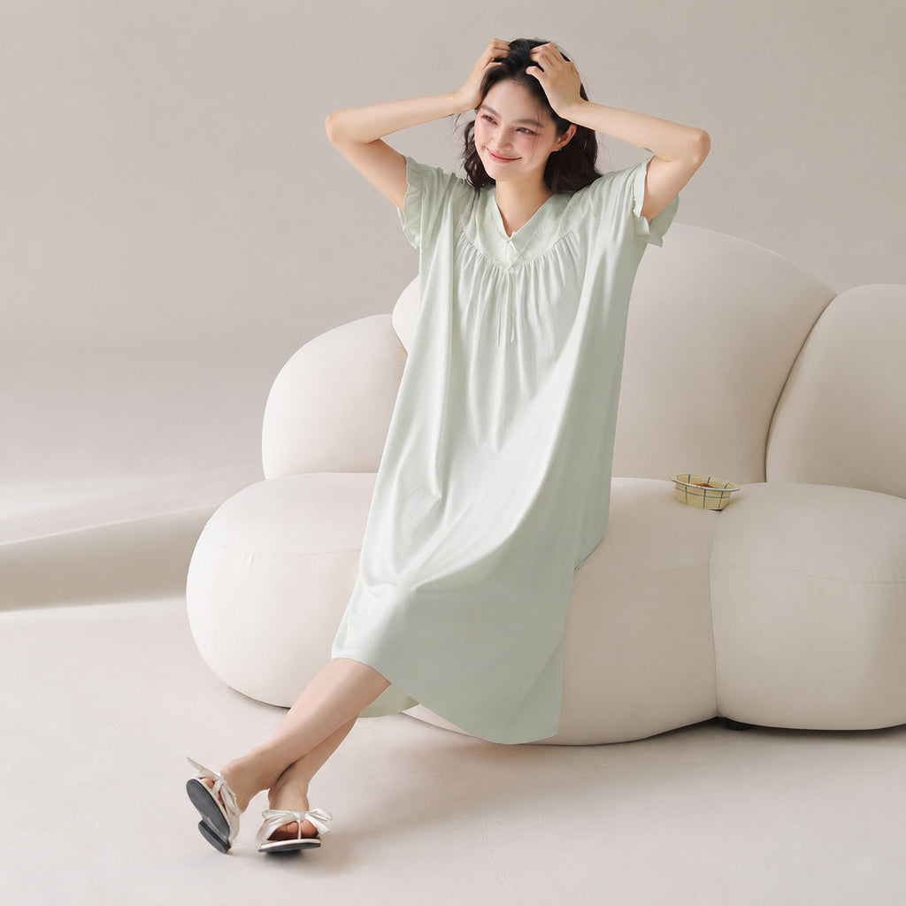Cloud Soft Cotton Lounge Dress