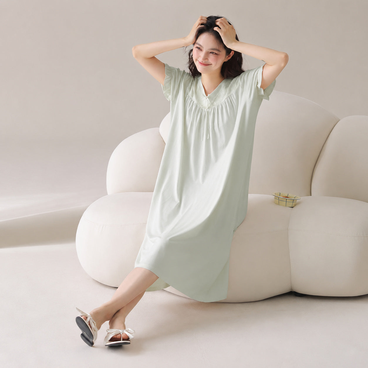 Cloud Soft Cotton Lounge Dress