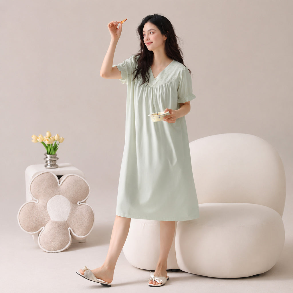 Cloud Soft Cotton Lounge Dress