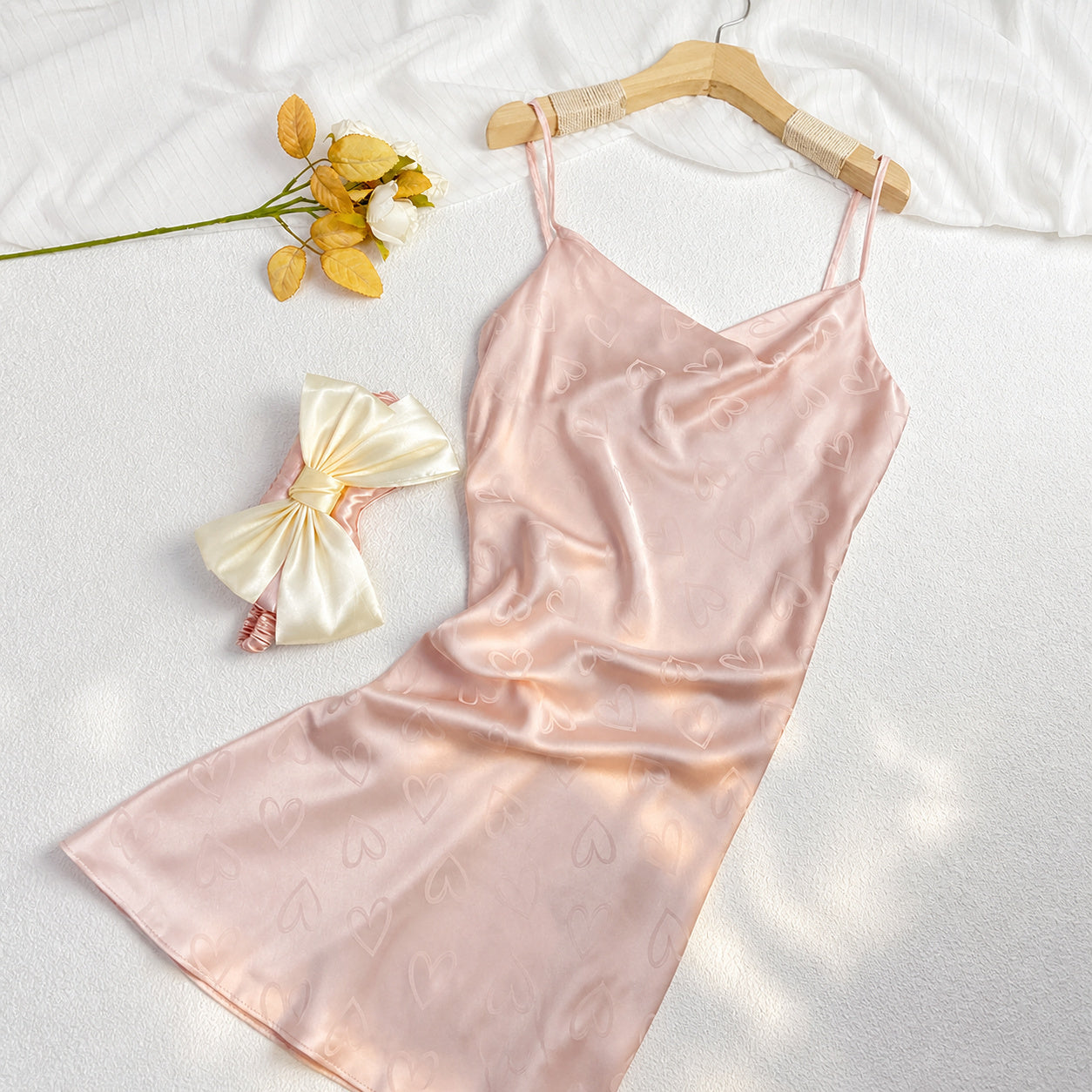 Silk Jacquard Camisole Slip