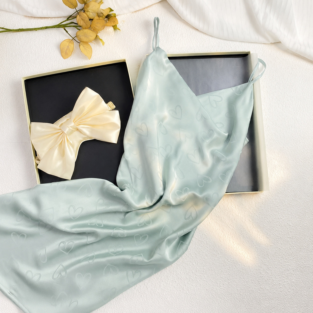 Silk Jacquard Camisole Slip
