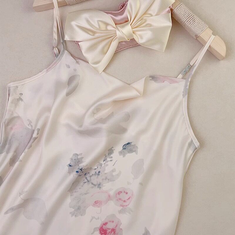 Silk Jacquard Camisole Slip