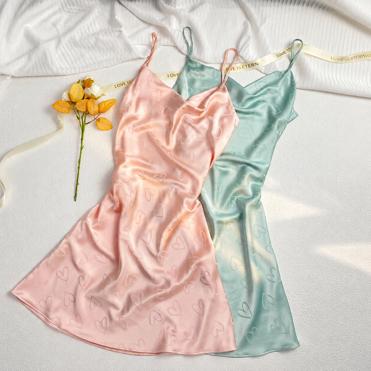 Silk Jacquard Camisole Slip
