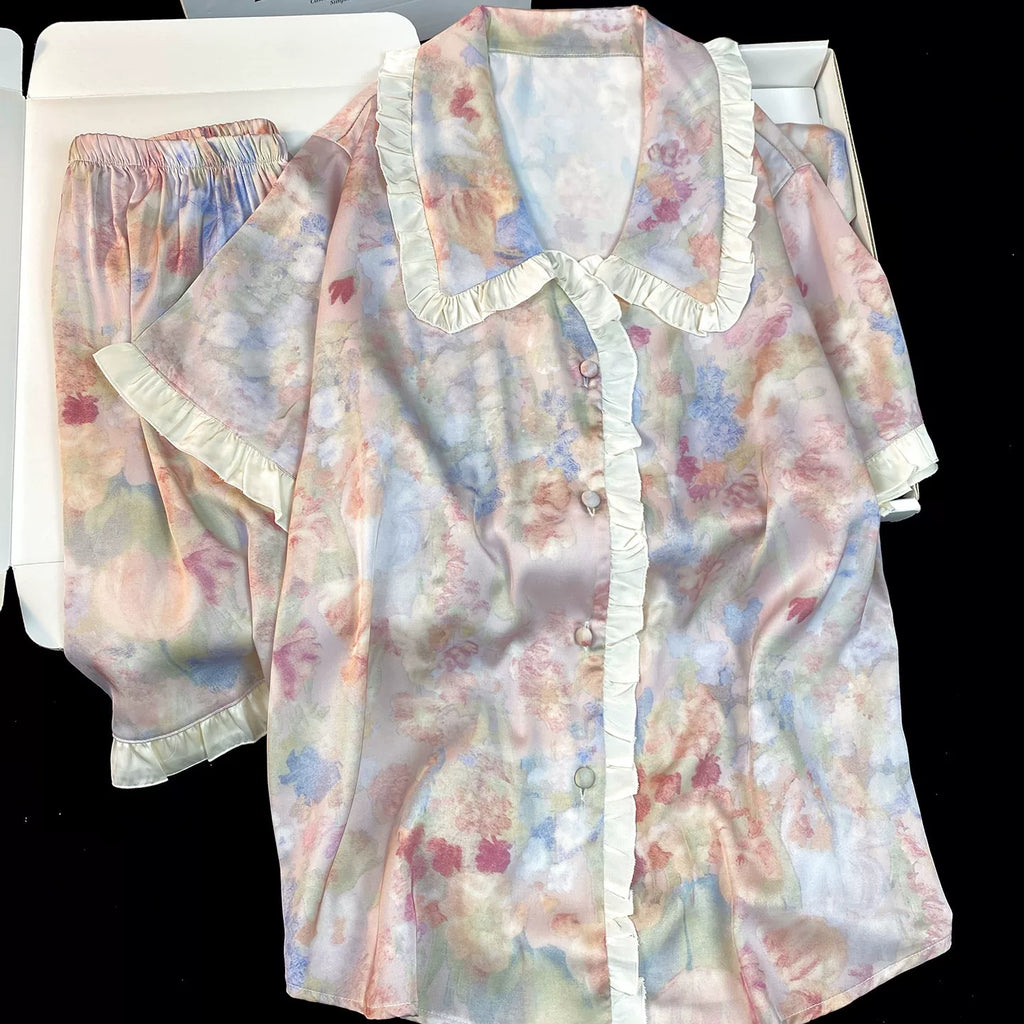 Cooling Ice-Silk Pajama Set