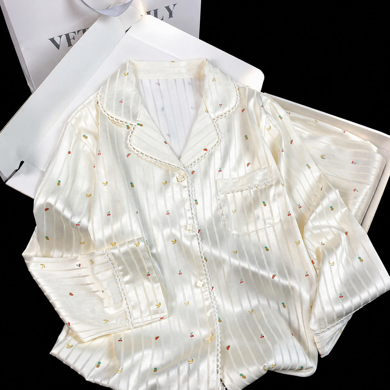 Cooling Ice-Silk Pajama Set