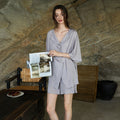Ruched Lyocell Pajama Set