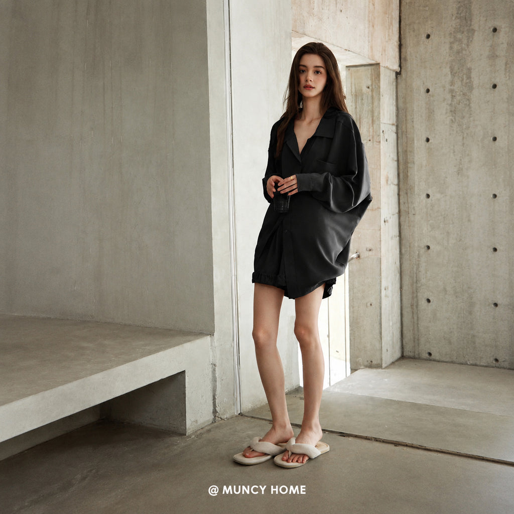Black Slimming Loungewear Set