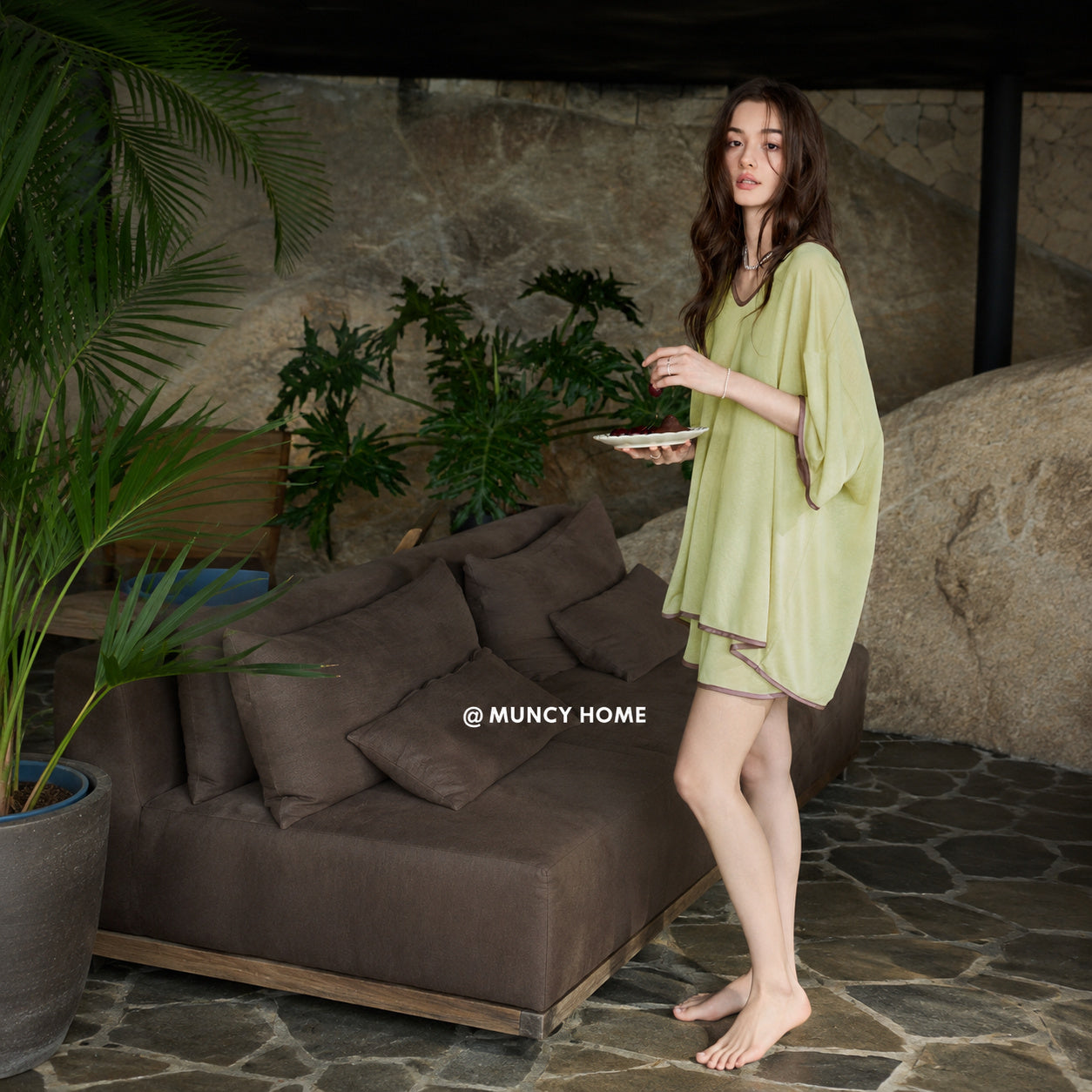 Lyocell Sleep Shirt With Bra