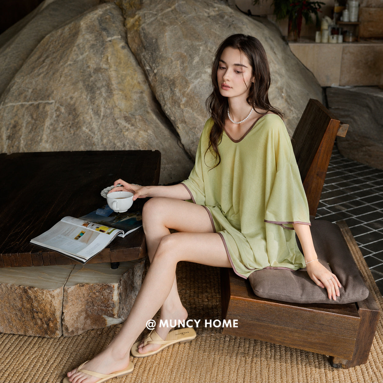 Lyocell Sleep Shirt With Bra