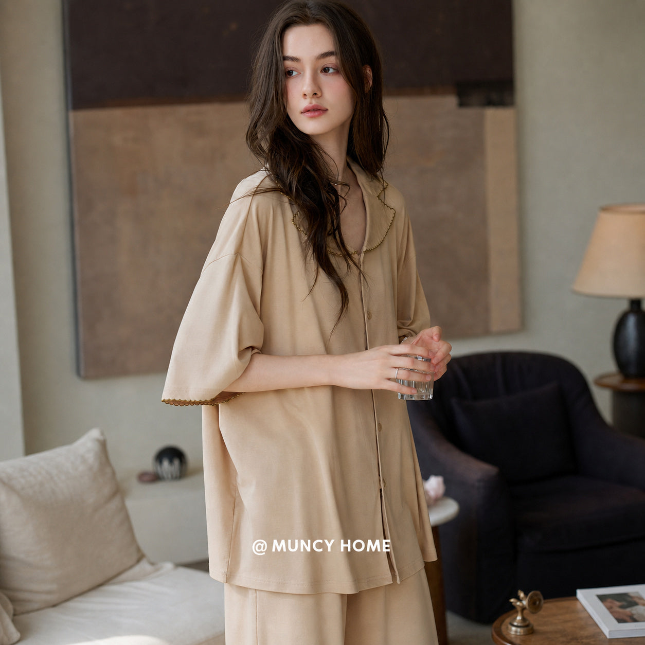 Lyocell Short Sleeve Pajama Set