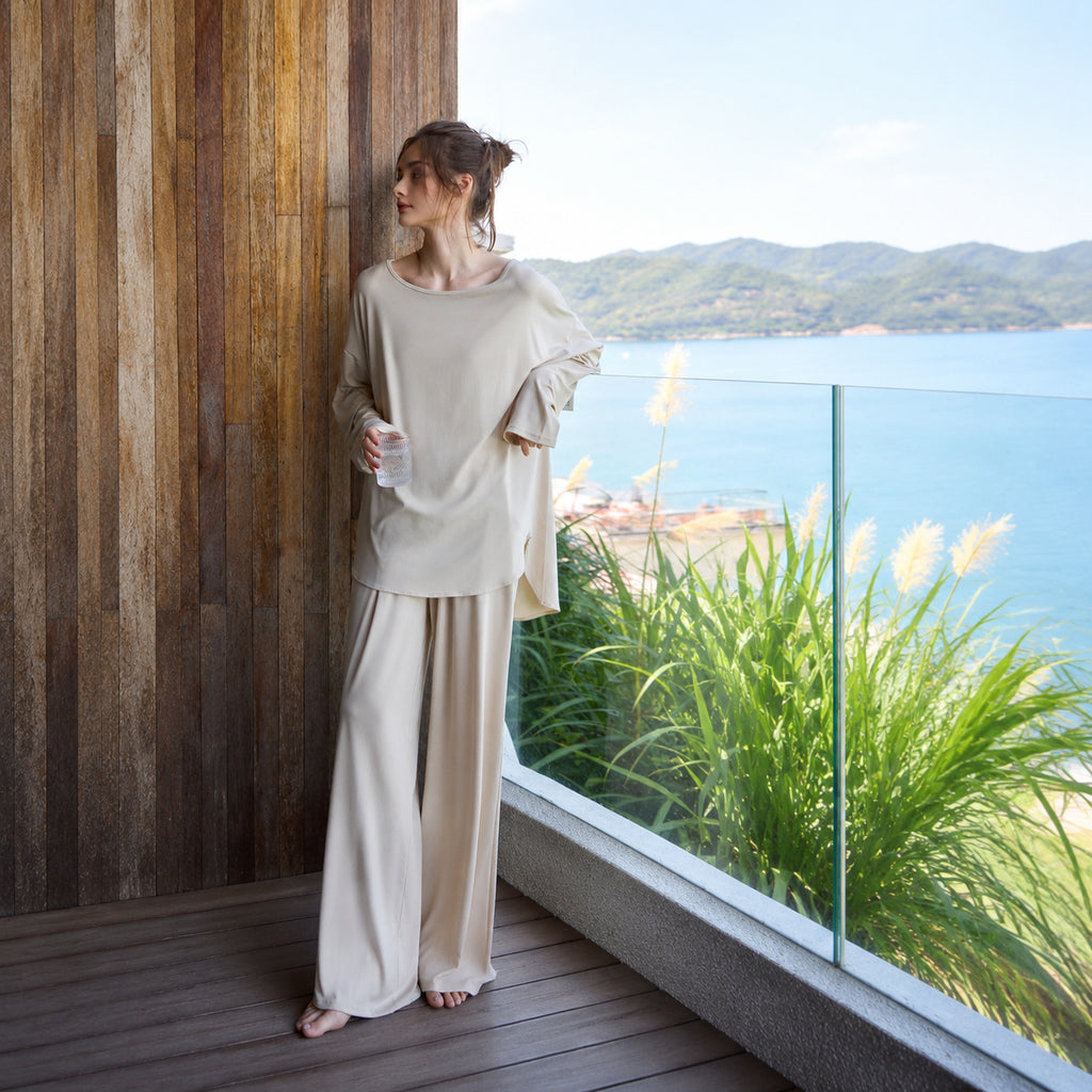 Loose Fit Lyocell Pajama Set