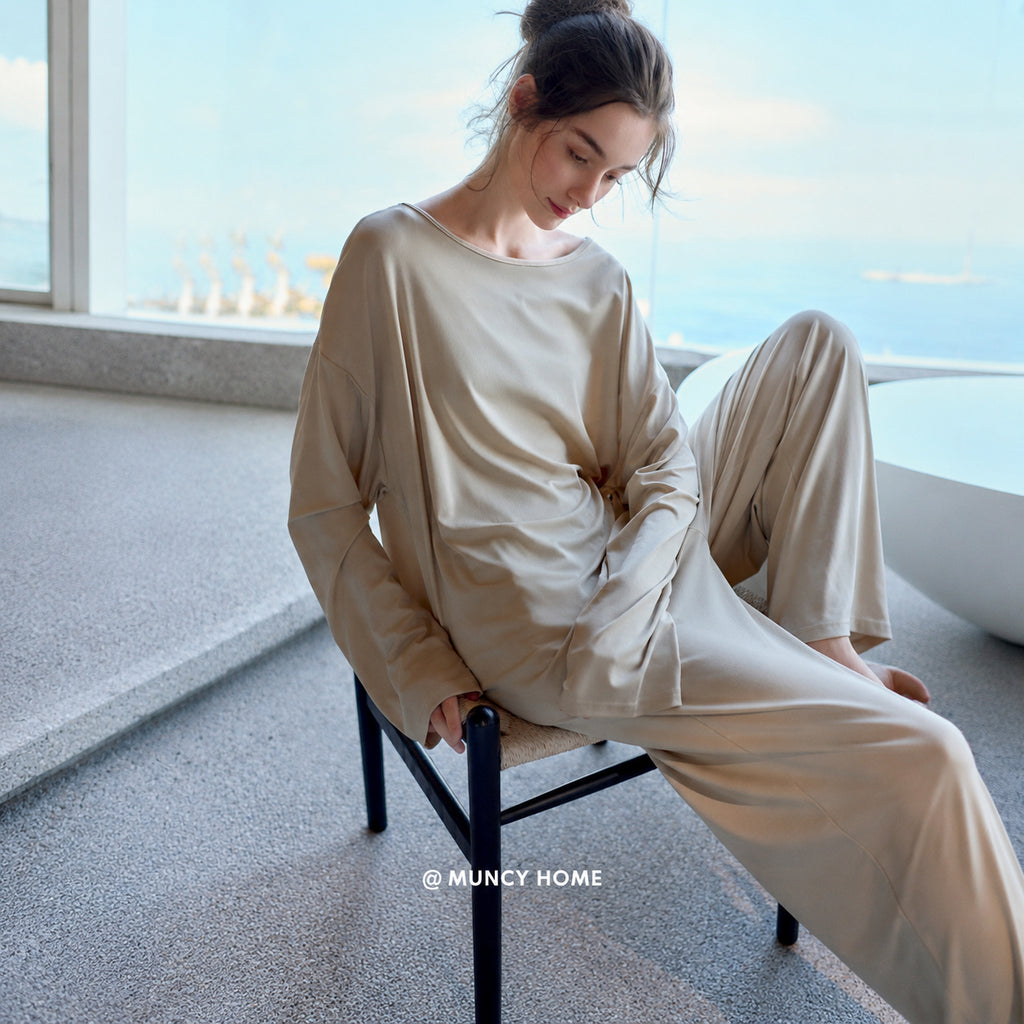 Loose Fit Lyocell Pajama Set