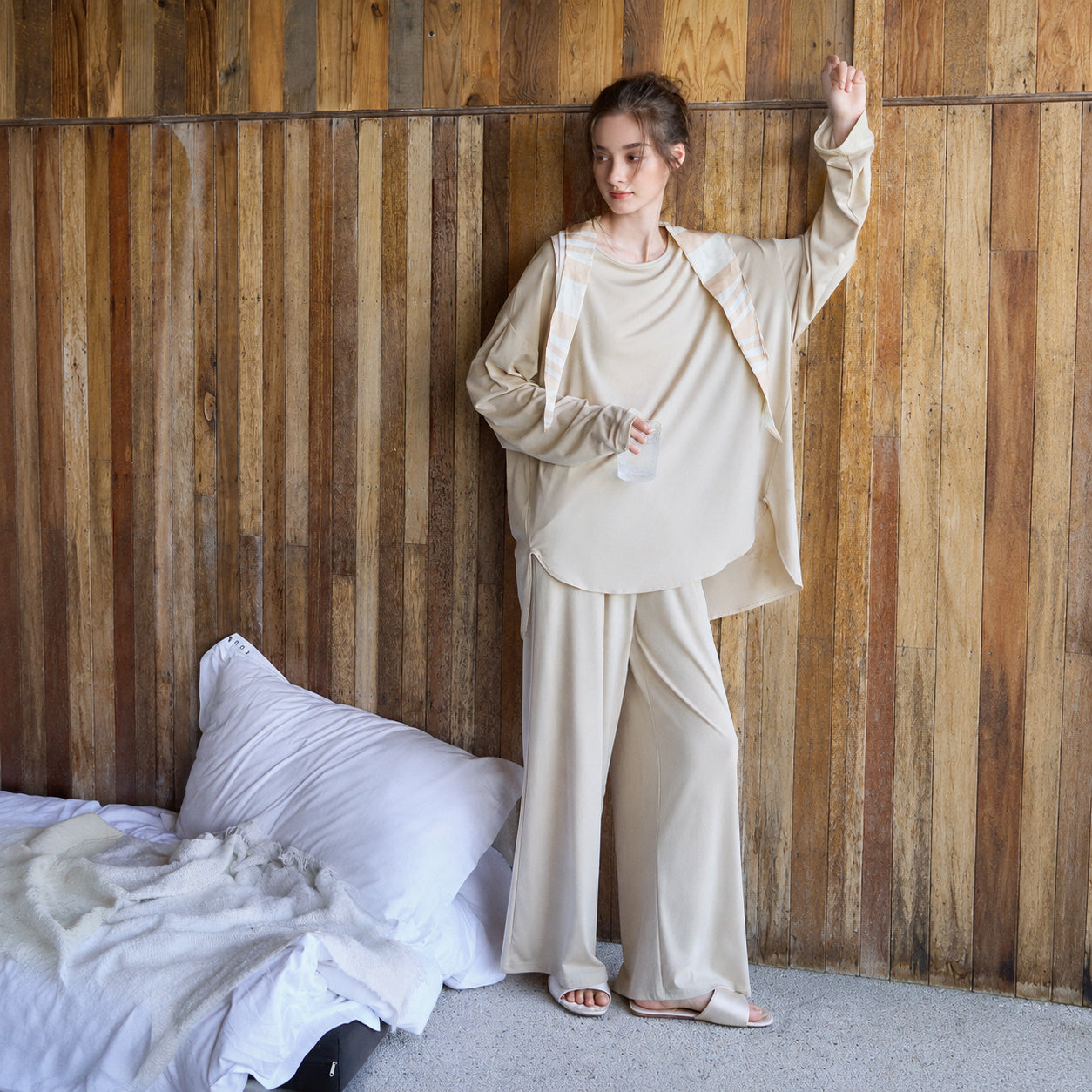 Loose Fit Lyocell Pajama Set