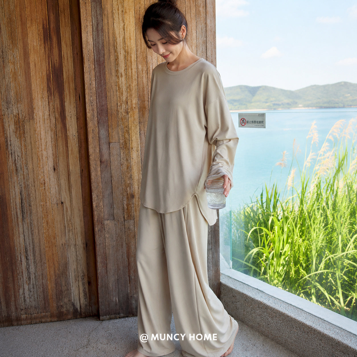Loose Fit Lyocell Pajama Set
