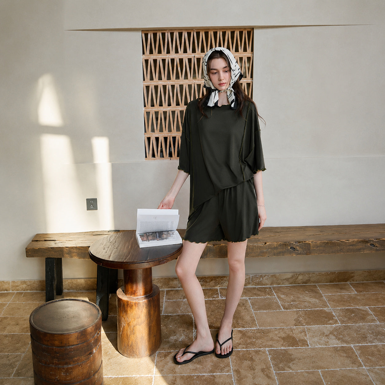Linen-Like Lyocell Pajama Set