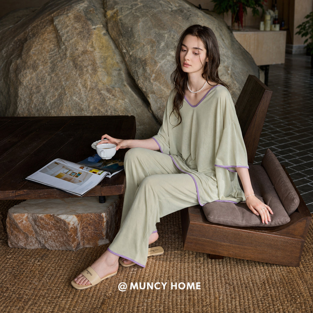 Lyocell Pajama Set With Bra