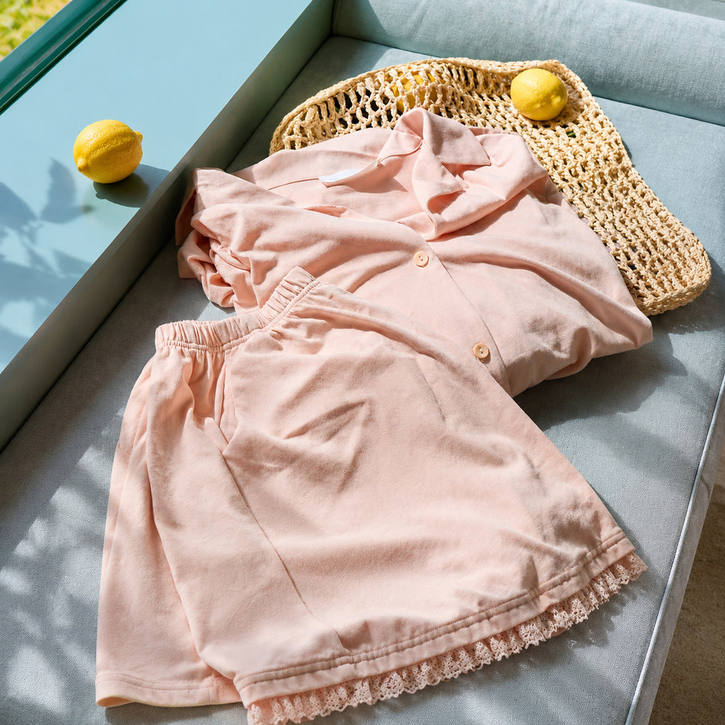 Modal Cotton Cardigan Pajama Set