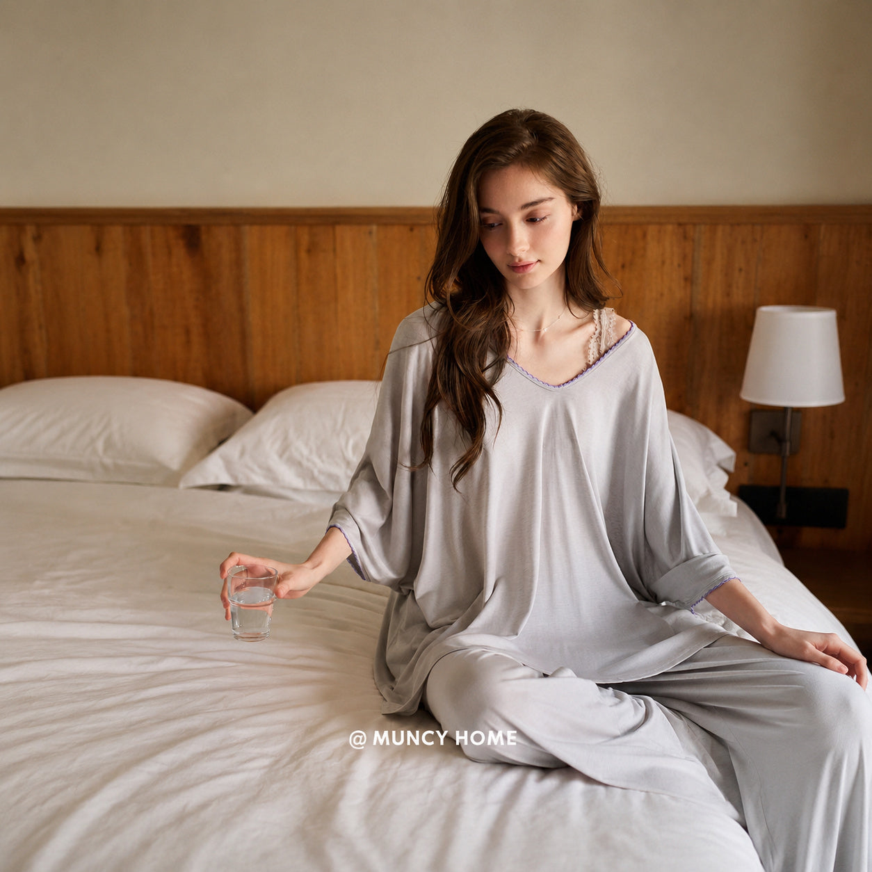 Linen-Like Capri Pajama Set