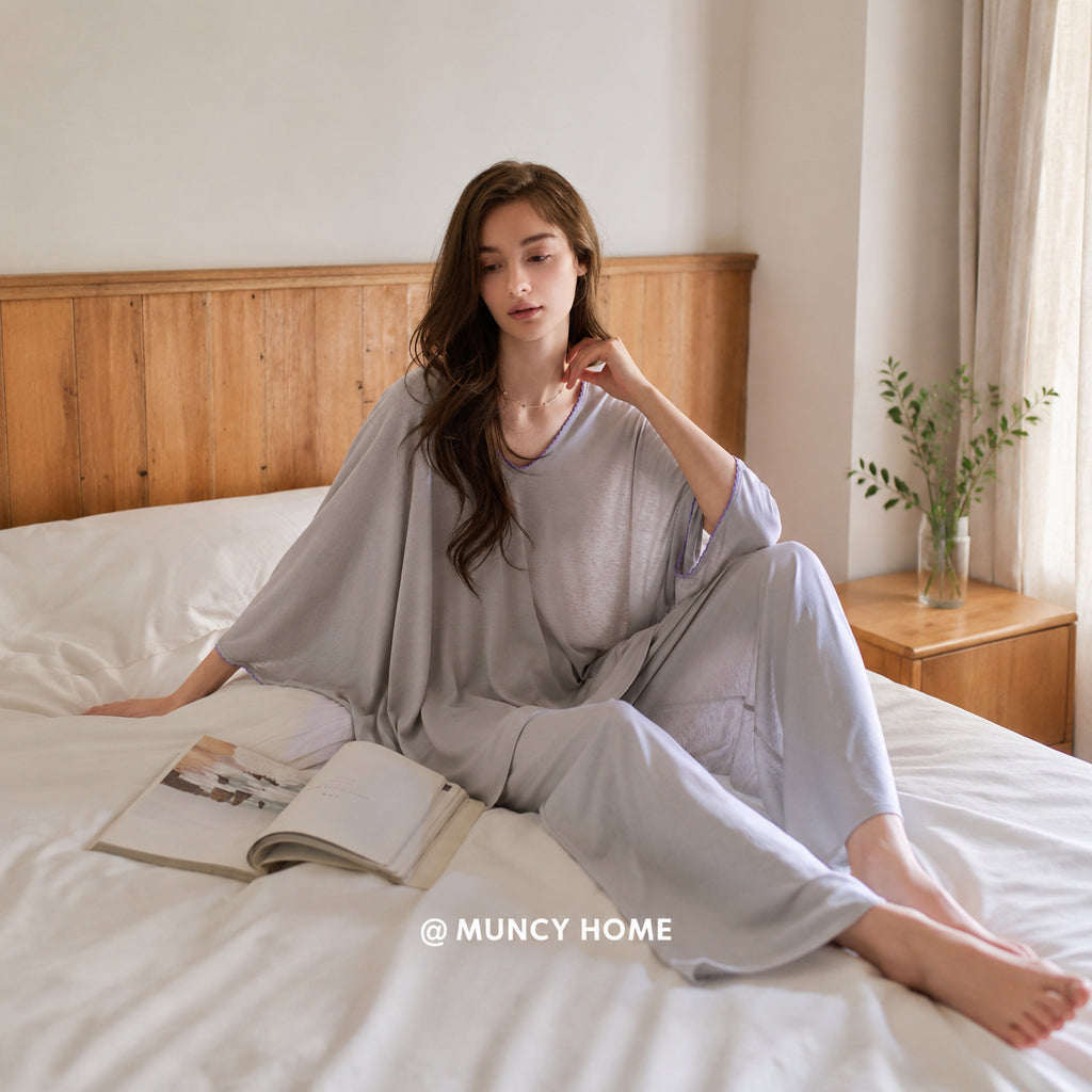 Linen-Like Capri Pajama Set