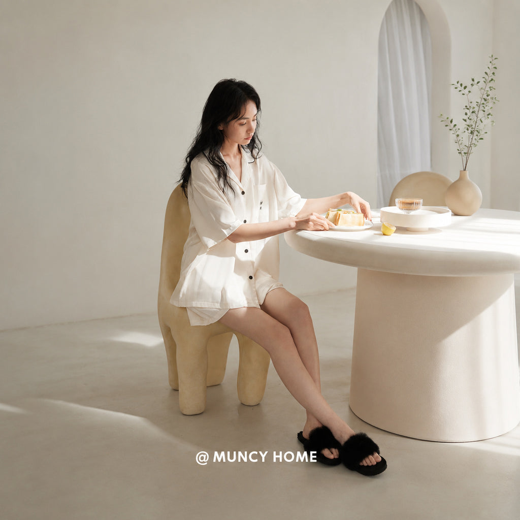 Ice Silk Couple Pajama Set
