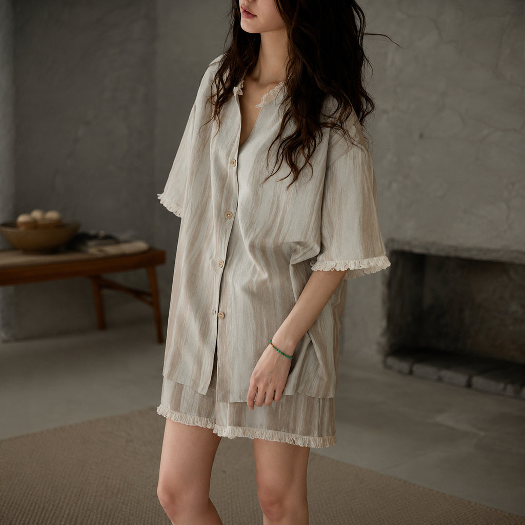 Cooling Knit Pajama Set