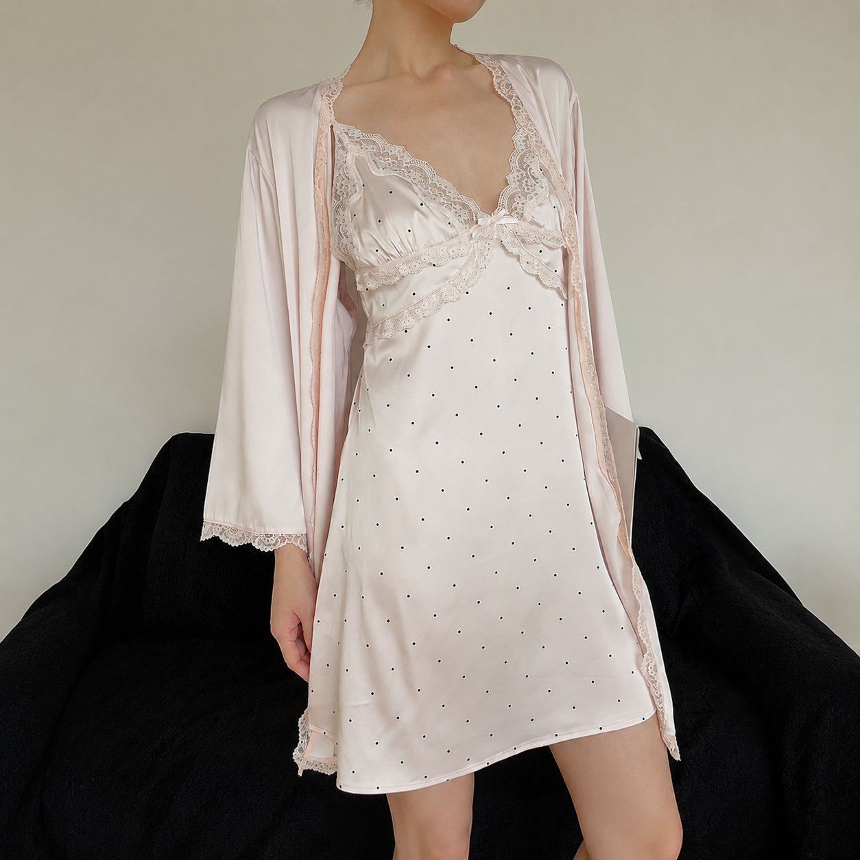 Pale Pink Polka Dot Camisole