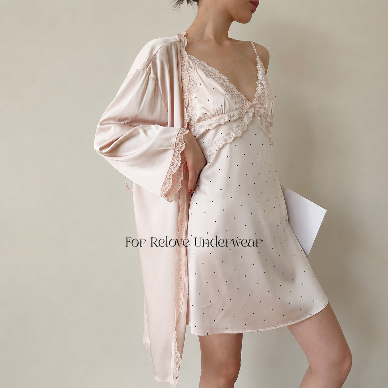 Pale Pink Polka Dot Camisole
