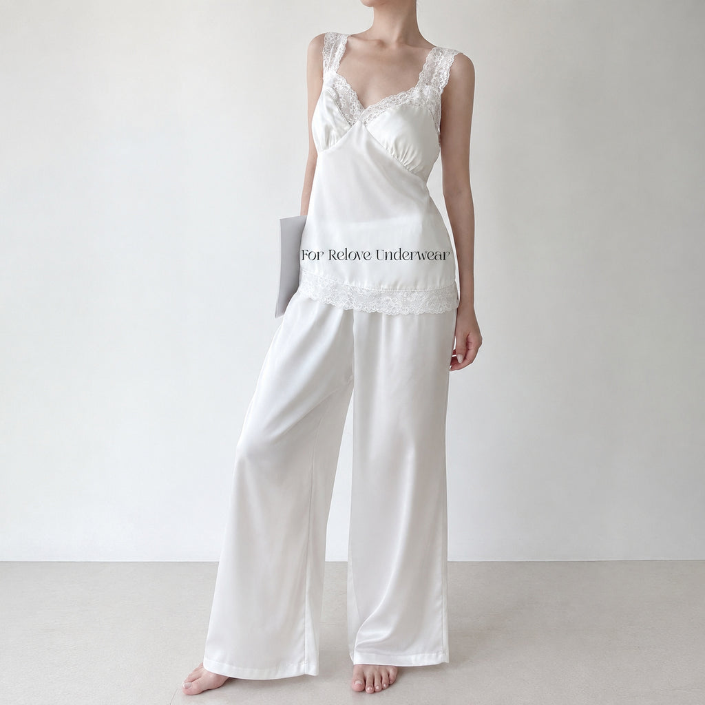 Ice Silk Lace Sleep Set