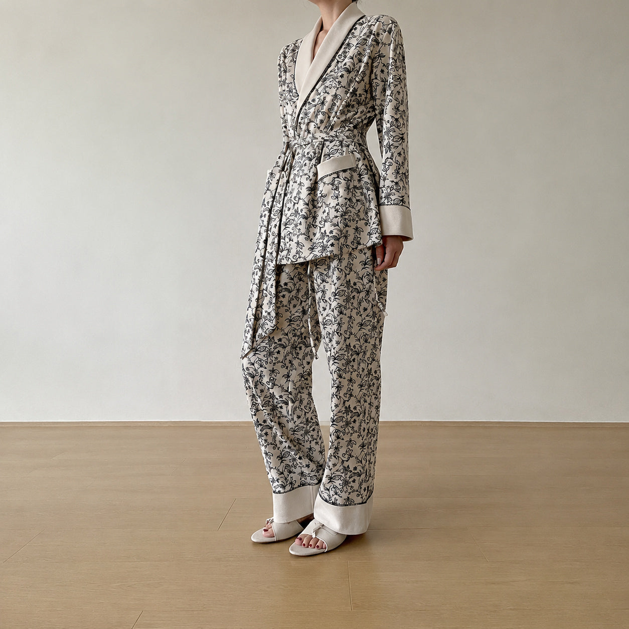 Vintage Floral Pajama Set