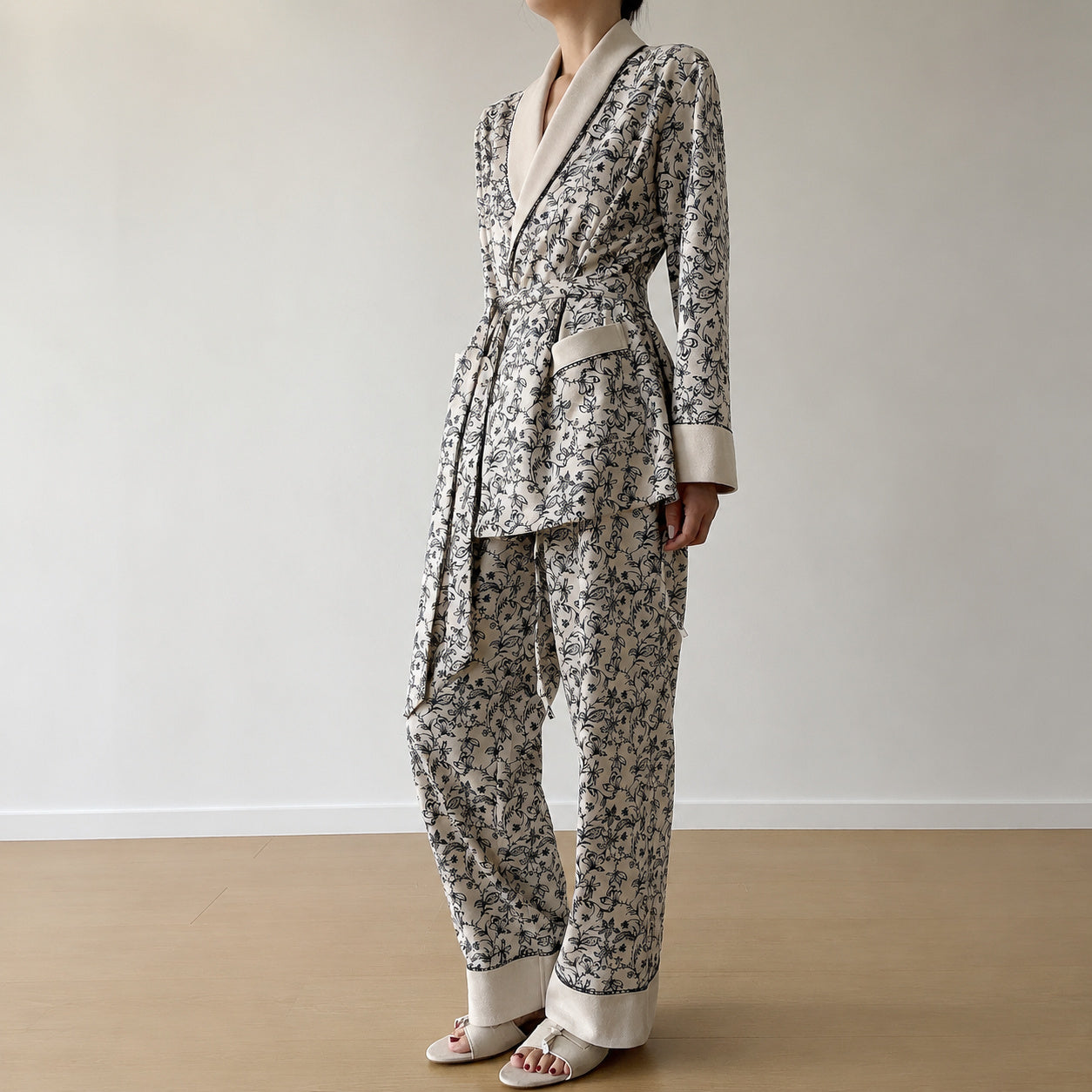 Vintage Floral Pajama Set