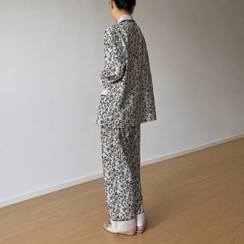 Vintage Floral Pajama Set
