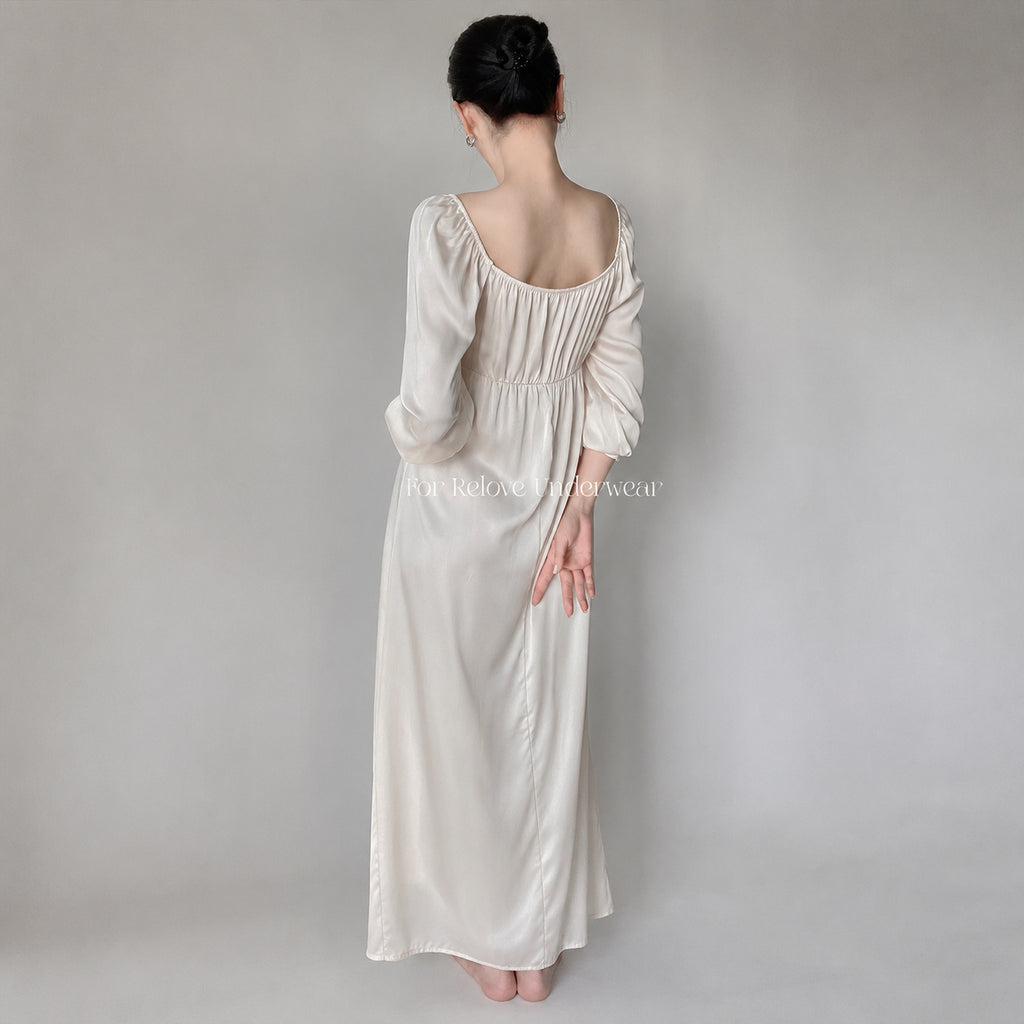 Silk Ice Long Sleeve Nightgown