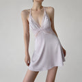 Silk Slip Dress With Robe