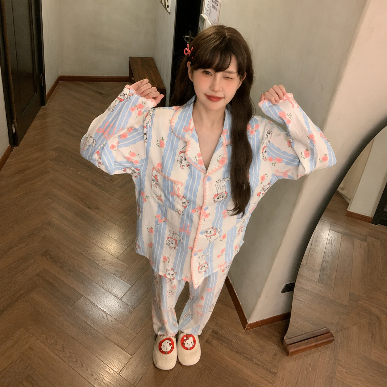 Cotton Dog Print Pajamas
