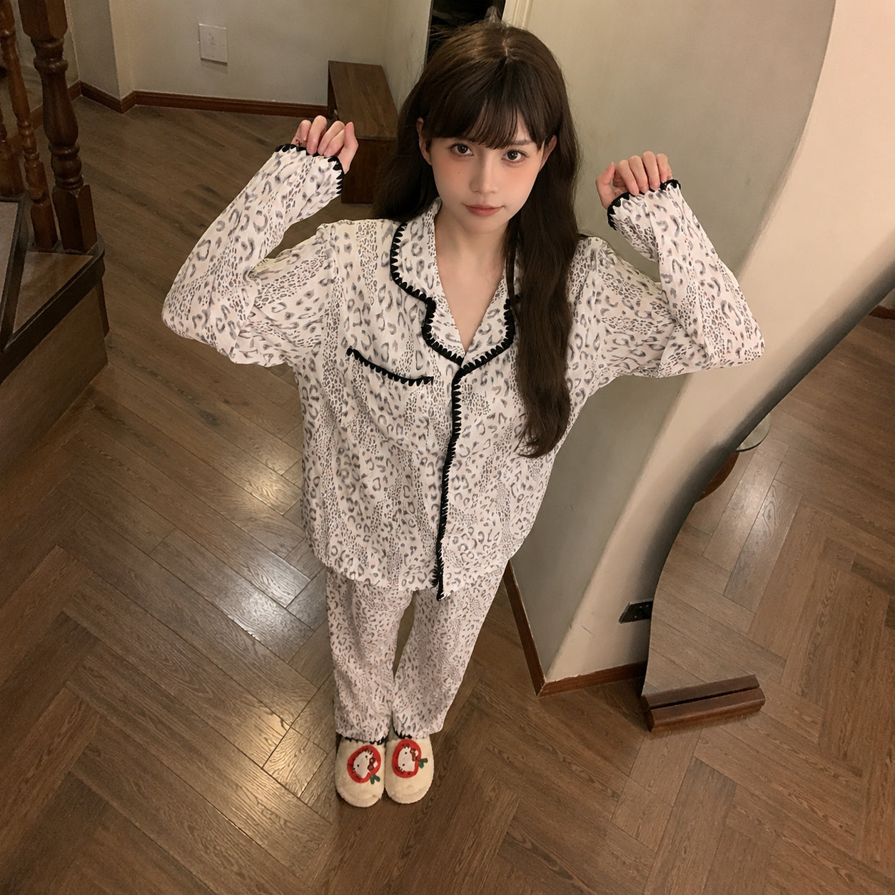Cotton Dog Print Pajamas