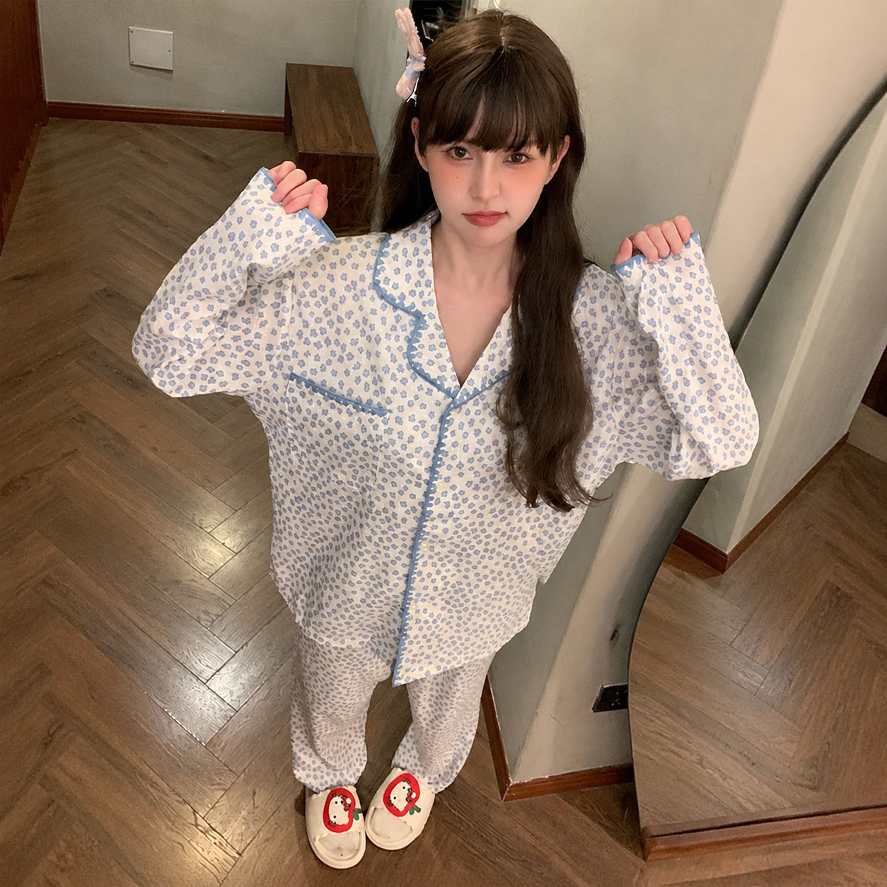 Cotton Dog Print Pajamas