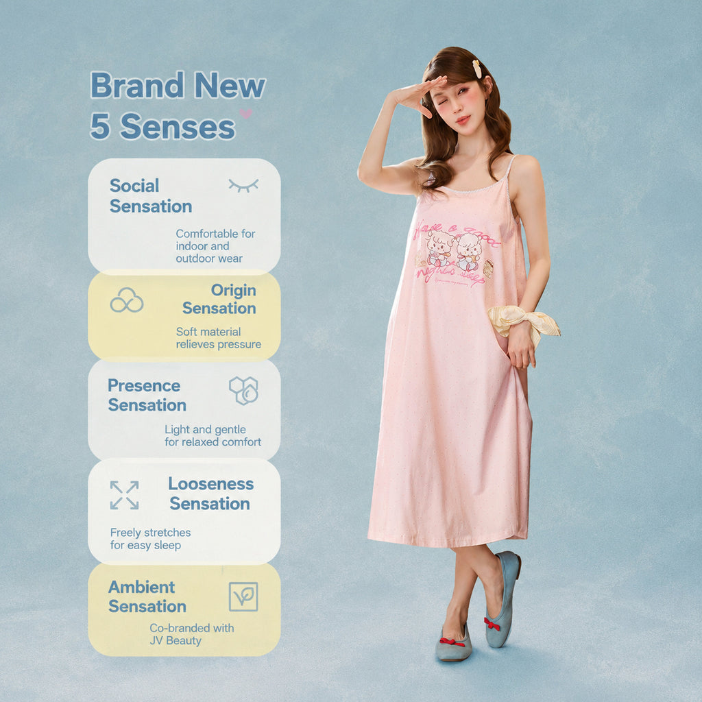 Modal Cotton Cami Sleep Dress