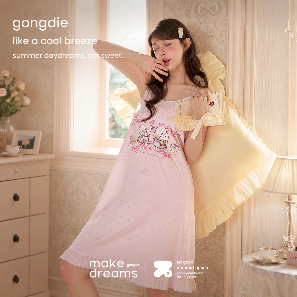 Modal Cotton Cami Sleep Dress