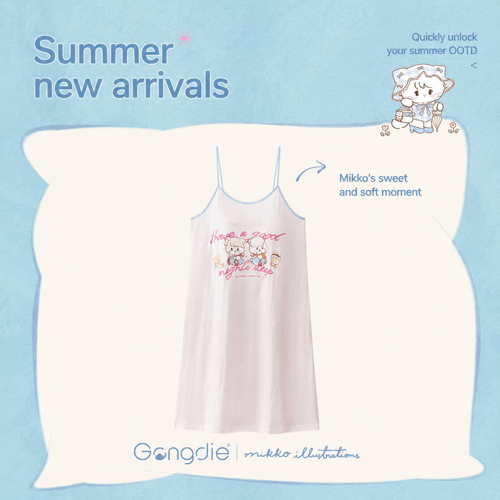 Modal Cotton Cami Sleep Dress