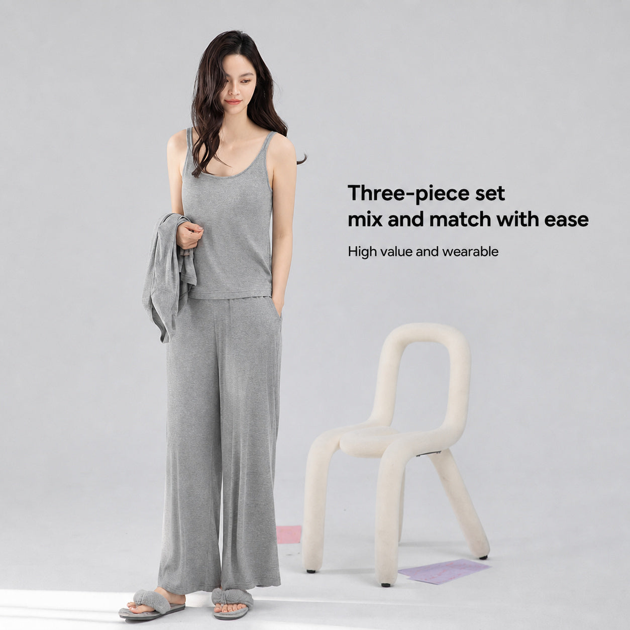 Cotton Silk Camisole Sleep Set
