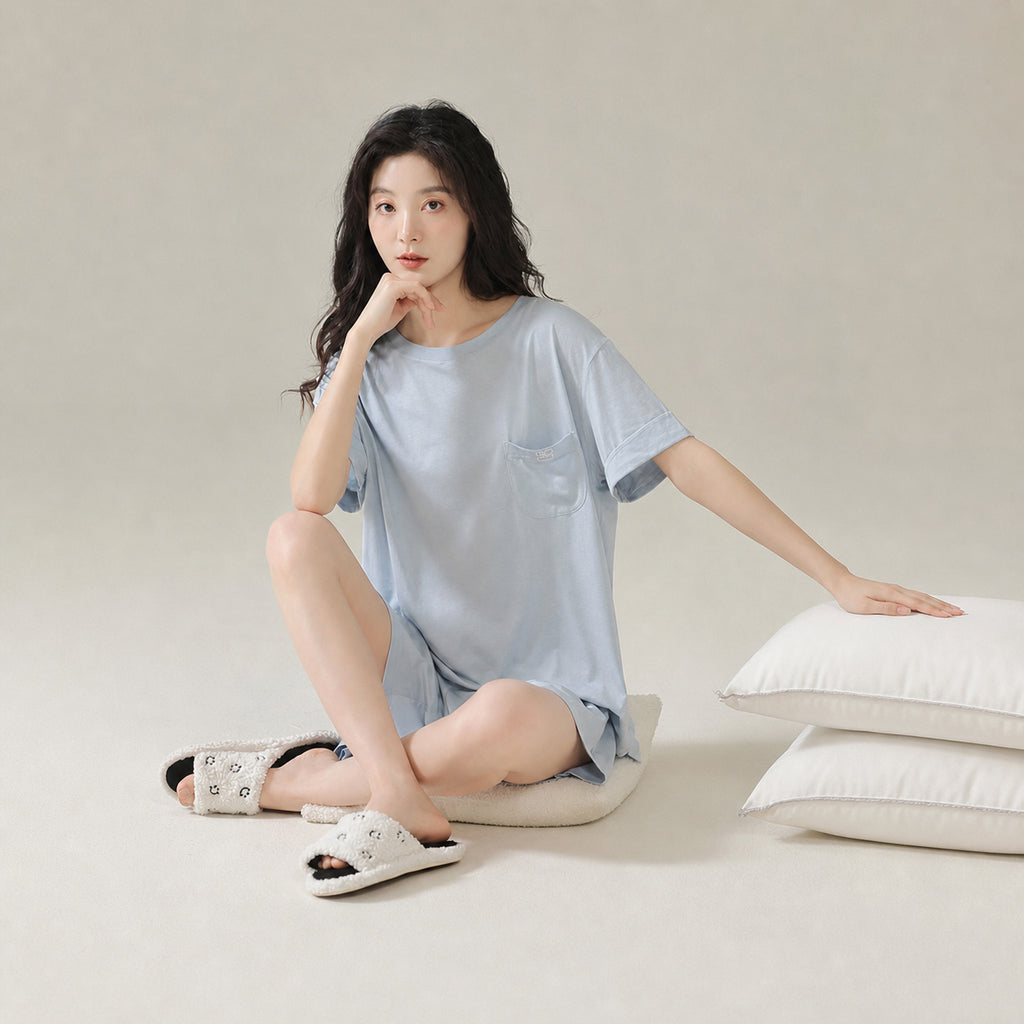 Ice Silk Cooling Pajama Set