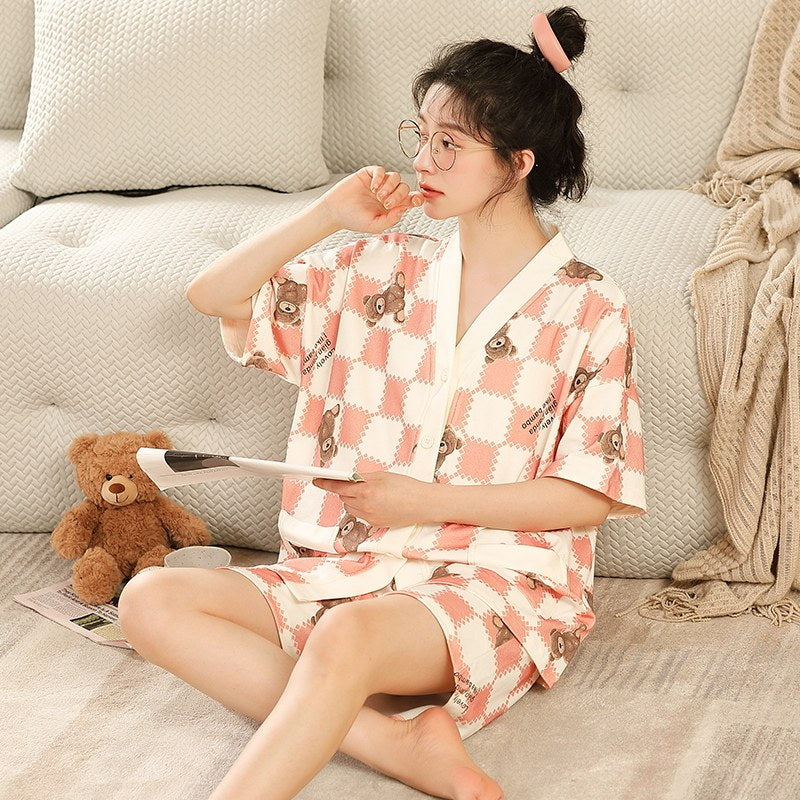 Cotton Lounge Set With Prints
