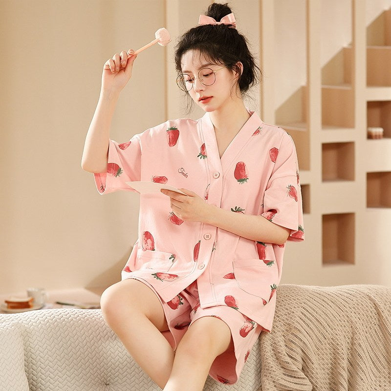 Cotton Lounge Set With Prints
