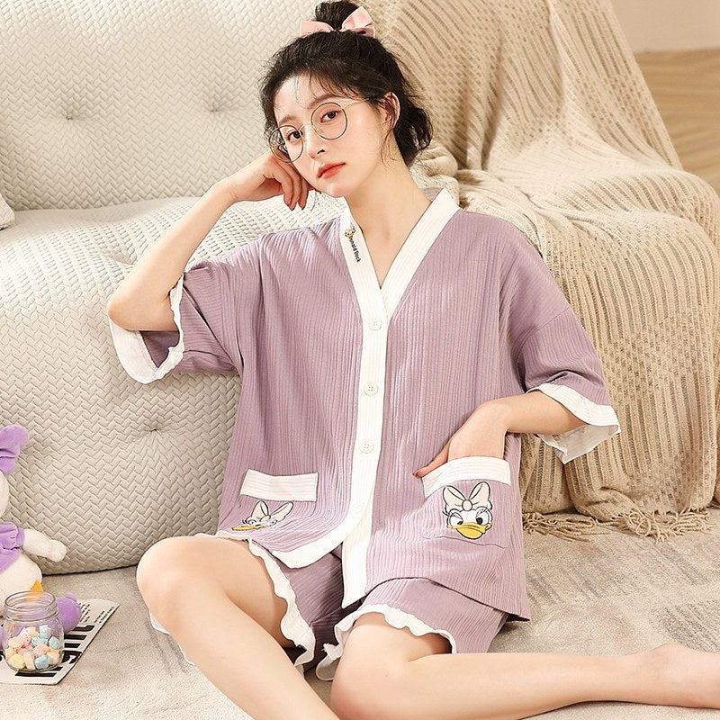 Cotton Lounge Set With Prints