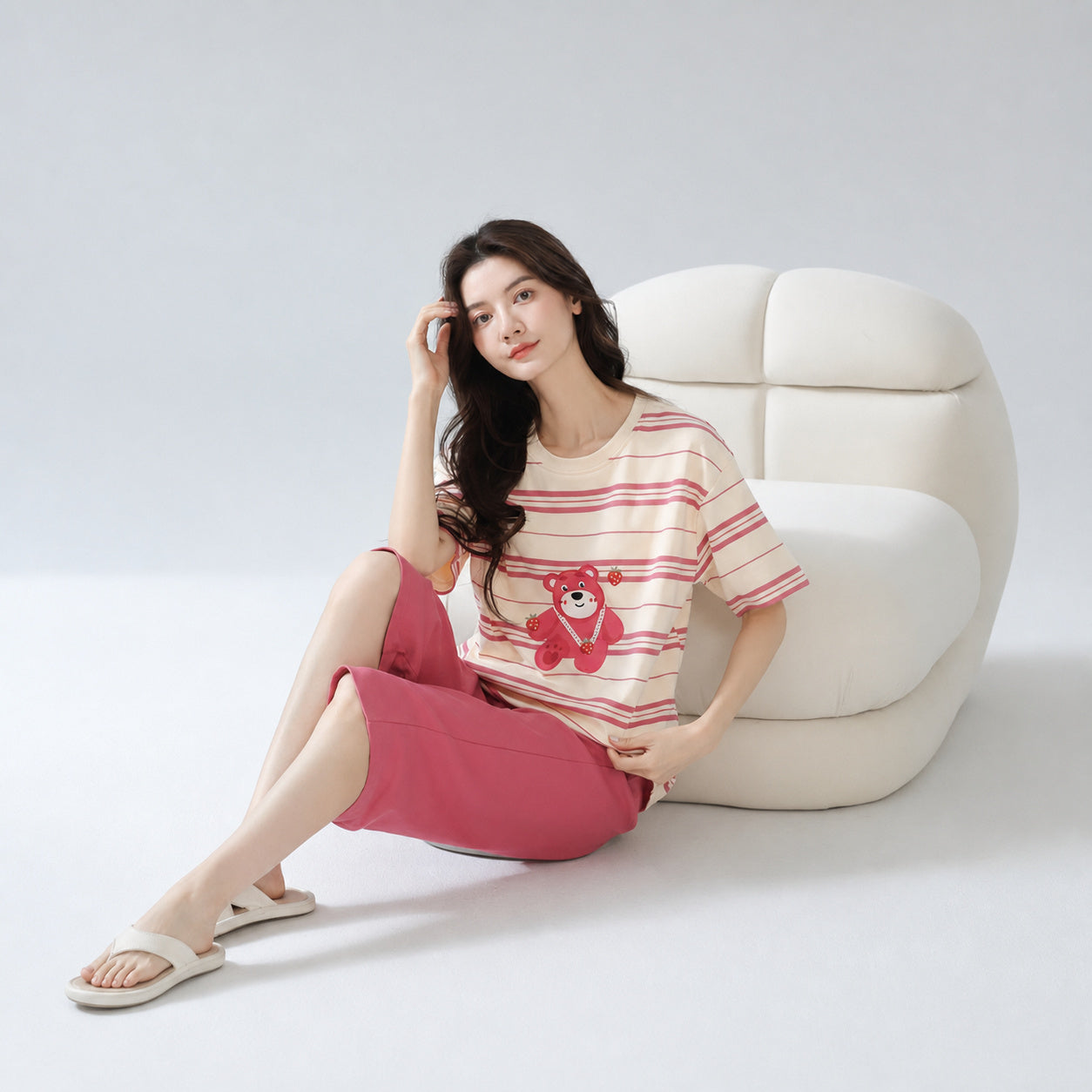 Cotton Lounge Set With Cups