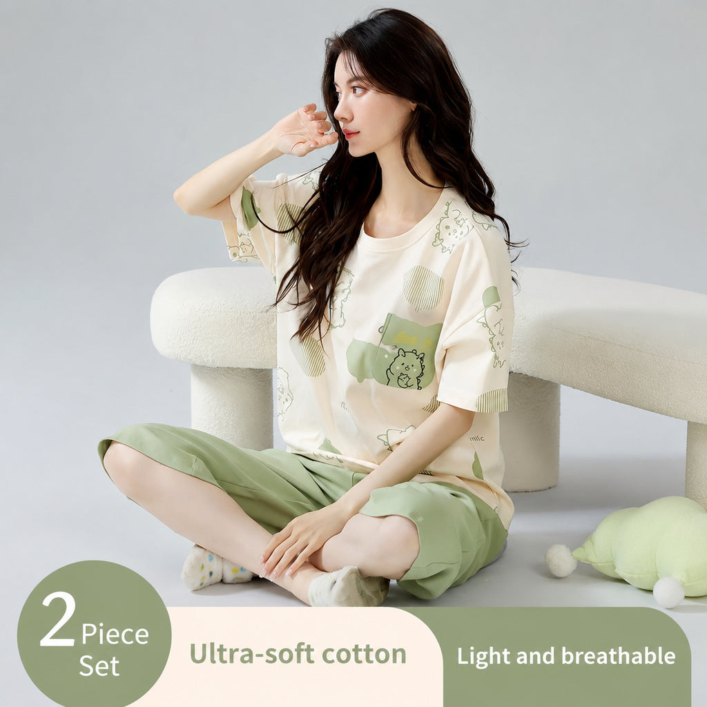 Cotton Lounge Set With Cups