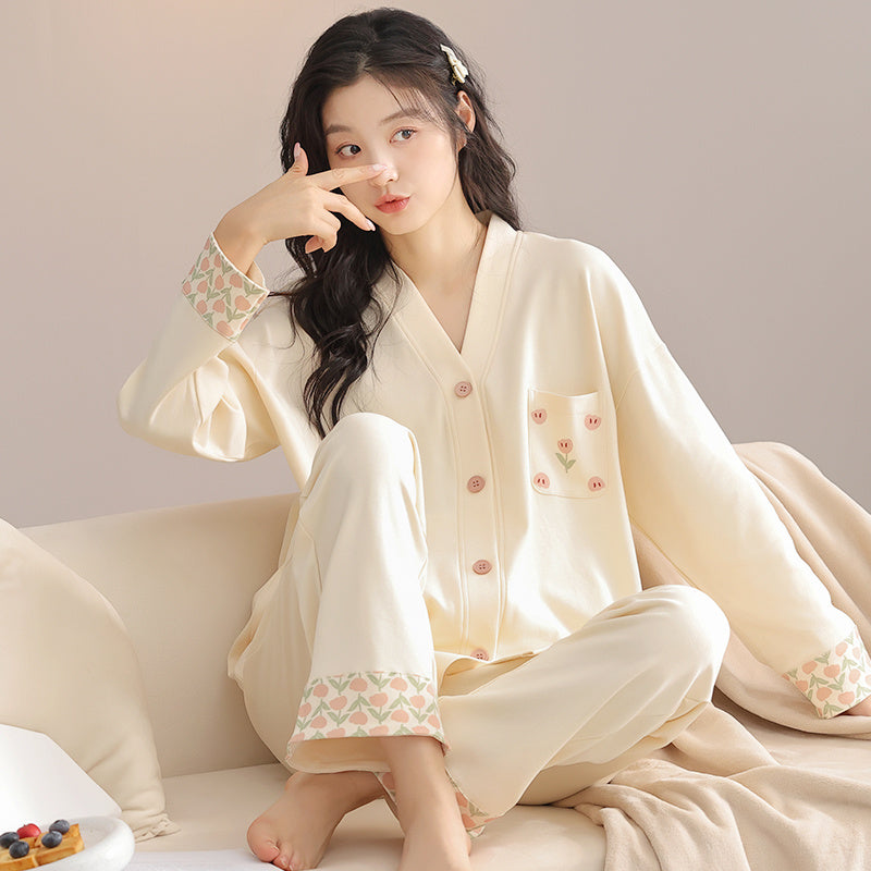 Cotton Lounge Pajama Set