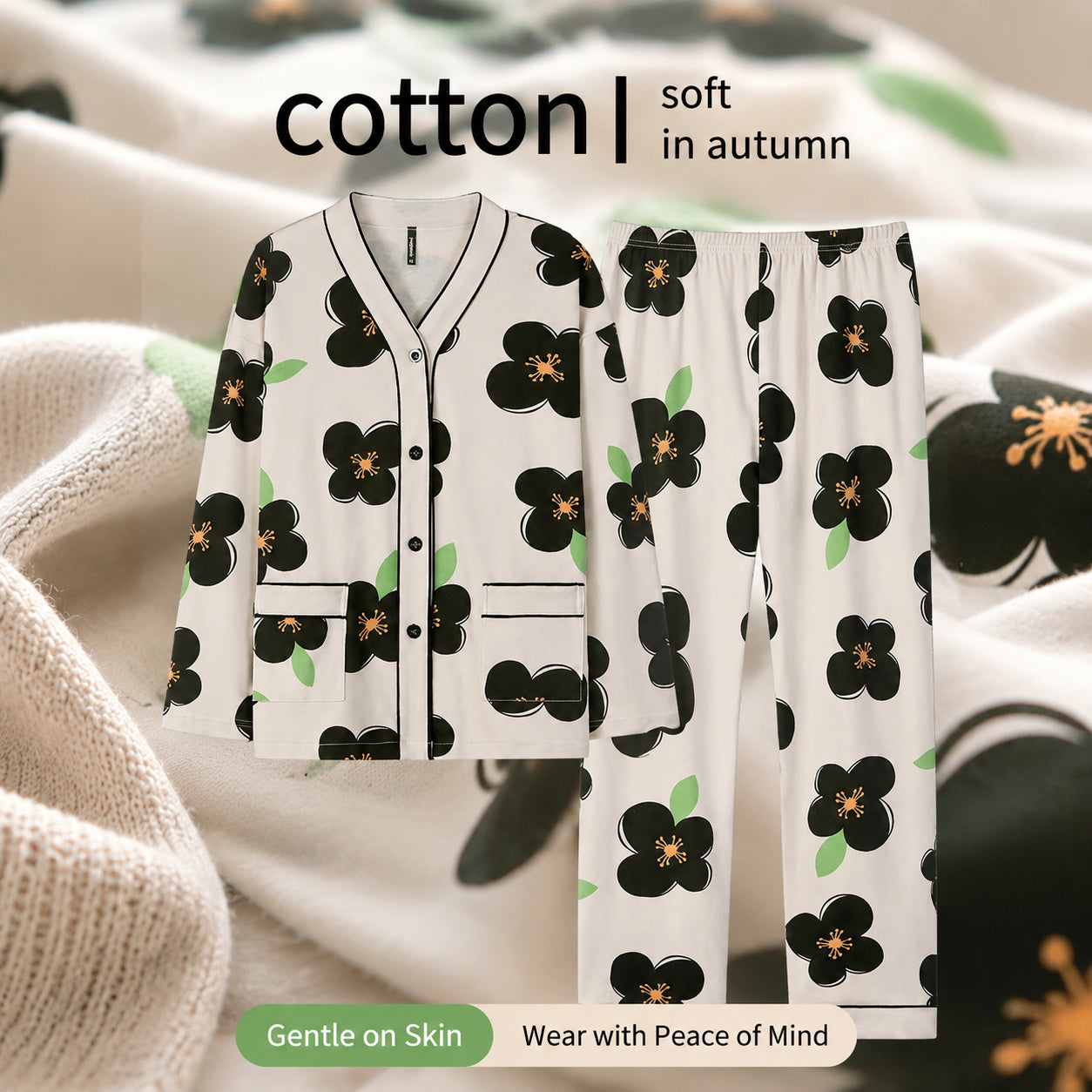 Cotton Lounge Pajama Set