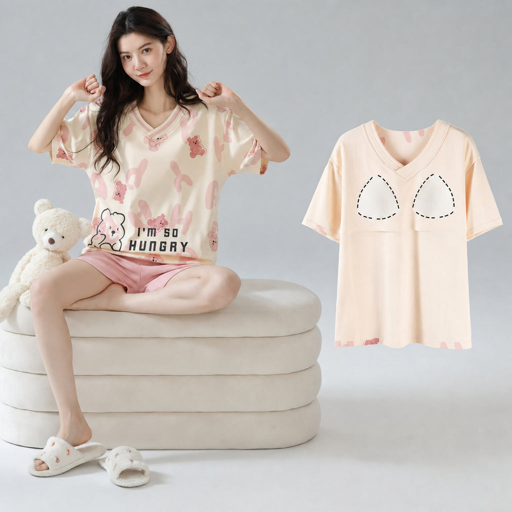 Cotton Lounge Set With Cups